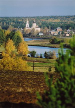 The churchs complex of Merkushino after the restoration
