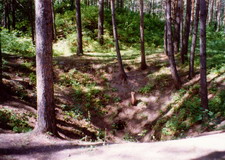 Filled shaft, where the bodies of the prisoners were thrown into